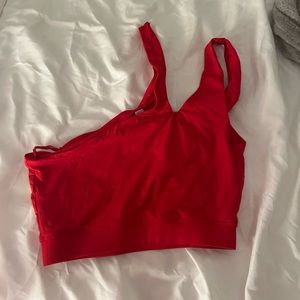 Red cropped tank- GARAGE